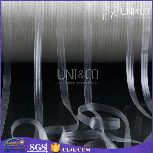 5mm mobilon tape brush color TPU clear elastic band for clothing