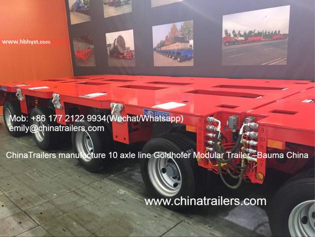 Emily ChinaTrailers Hydraulic Goldhofer Type Modular