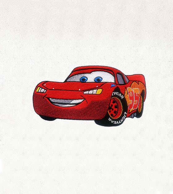 ELECTRIC CARS LIGHTNING MCQUEEN EMBROIDERY DESIGN