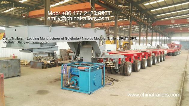 EmilyChinaTrailers Nicolas MDED/MDE Multi Axle Line Modular Trailer