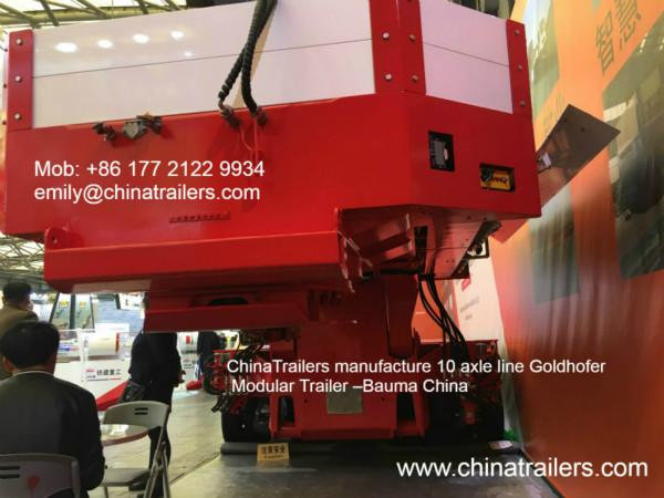 Emily ChinaTrailers Goldhofer Type Multi Axle Line Modular Trailer