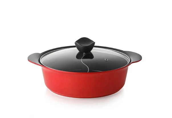 Hot Pot With Divider Non-Stick Casserole