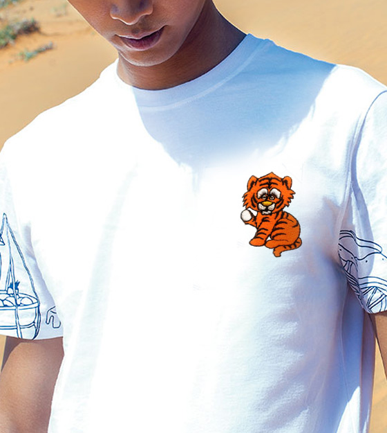 ADORABLE BABY TIGER CUB DIGITAL EMBROIDERY