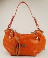 BANANA Crocodile Skin Leather Bag