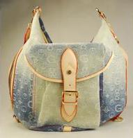 NICOLI Denim Blue Jeans Lady Fashion Handbag