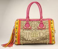 GRACIE Jackquard Leather Bag