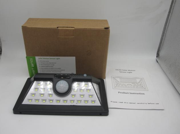 34 Outdoor LED Solar Motion Sensor Wall Light