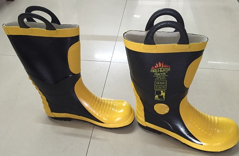 EN Fireproof Fireman Safety Rubber Boots