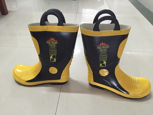 EN Fireproof Fireman Safety Rubber Boots