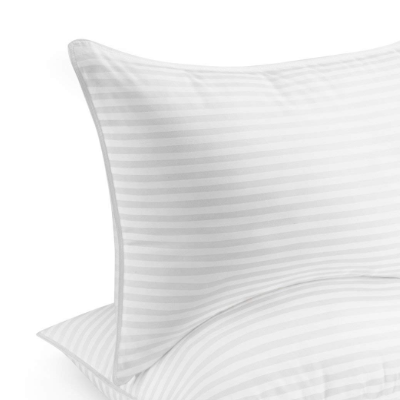 Luxury Plush Gel Pillow（2-pack） -Dust Mite Resistant & Hypoallergenic-Standard White