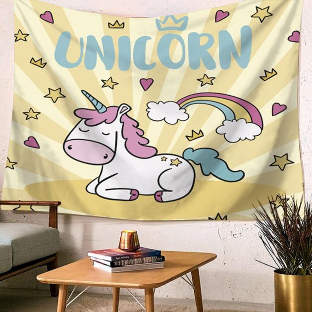 Wall Hanging Tapestry Cute Unicorn Animal