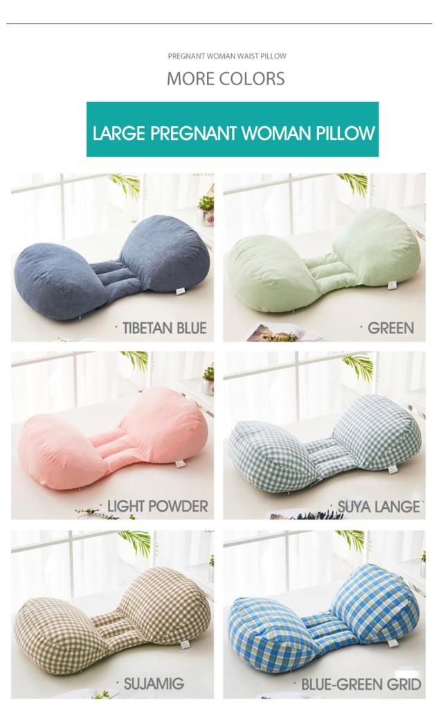 Sleeping Support Pillow For Pregnant Women Body Cotton Pillowcase Bone Shape Maternity Pillows Pregn