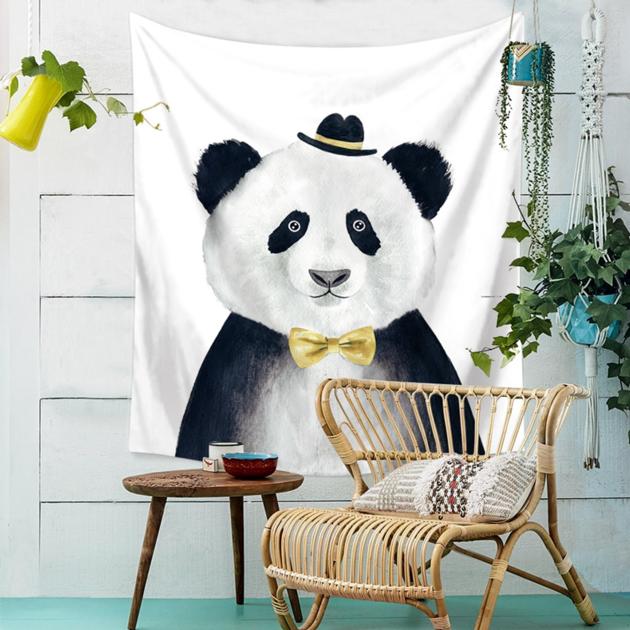 Cheap Animal Tapestry Panda Bear Lion