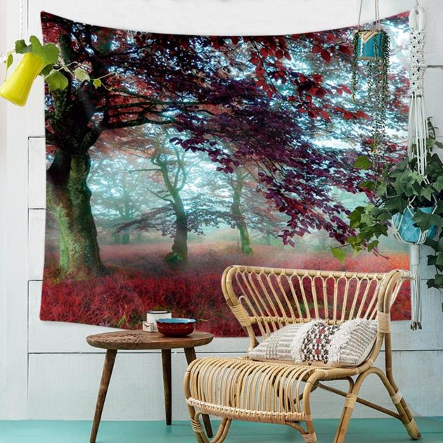 Forest Beautiful Scenery Sunbathe Beach Towel Serviette De Plage Fudiya Rectangle Playa shawl Home D