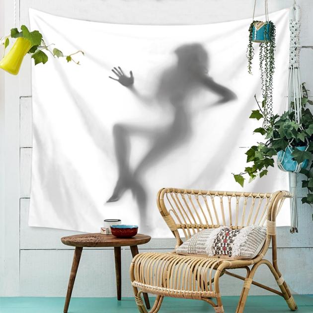 Polyester Creativity Sexy Shadow Pattern Wall