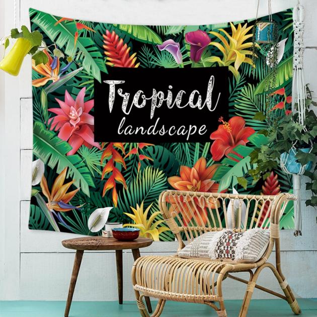 Hot Sale Tropical Plant Pattern Wall