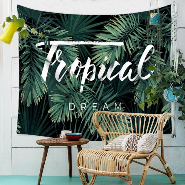 Hot Sale Tropical Plant Pattern Wall
