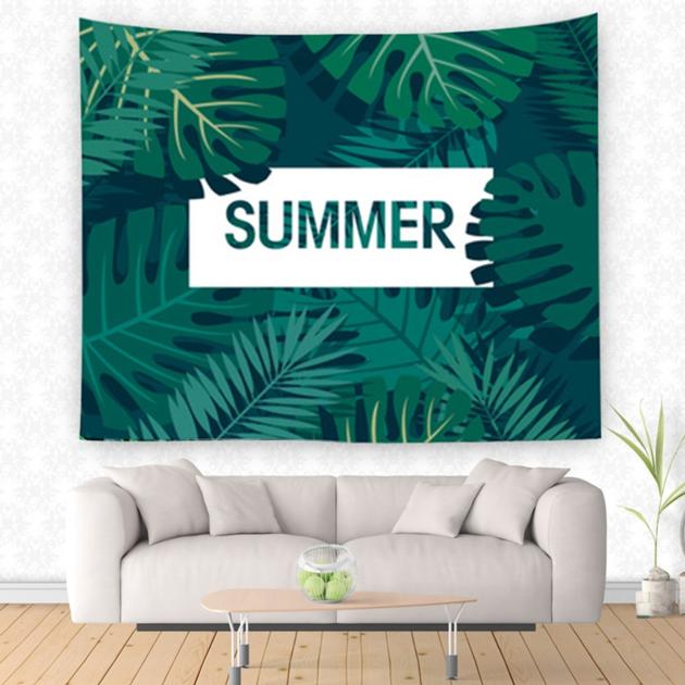 Tropical Plant Tapestry Pattern Wall Cloth