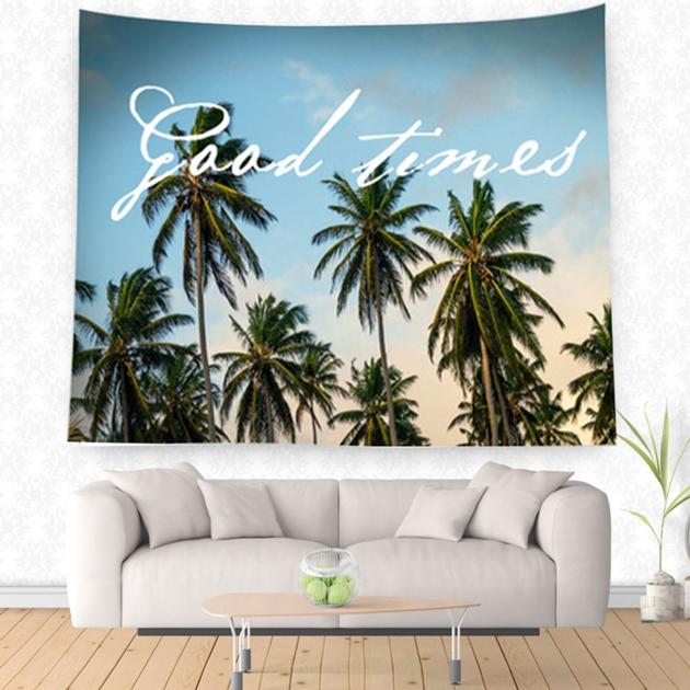 Tropical Plant Tapestry Pattern Wall Cloth