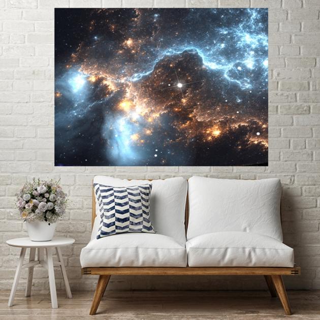 Galaxy Hanging Wall Tapestry Hippie Retro