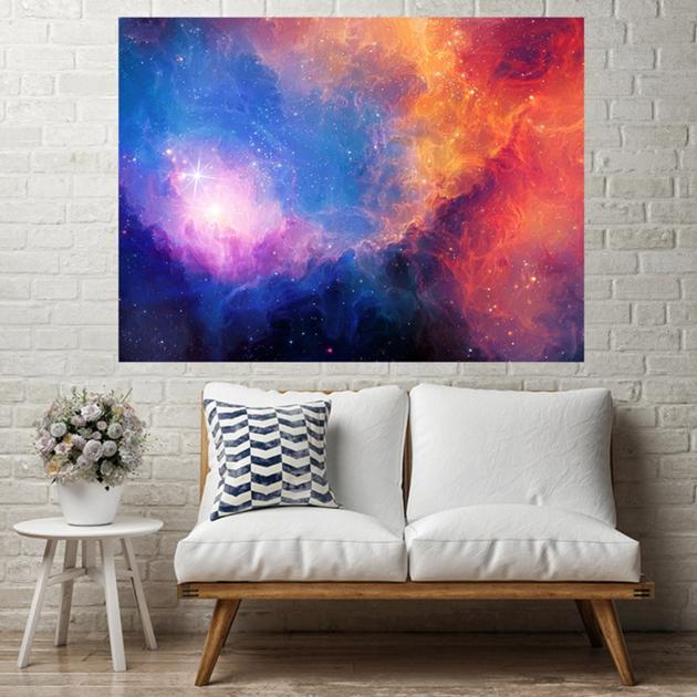 Galaxy Hanging Wall Tapestry Hippie Retro