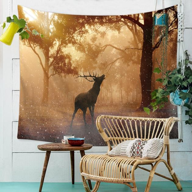 Elk Tapestry Home Decorative Tapete Bedroom