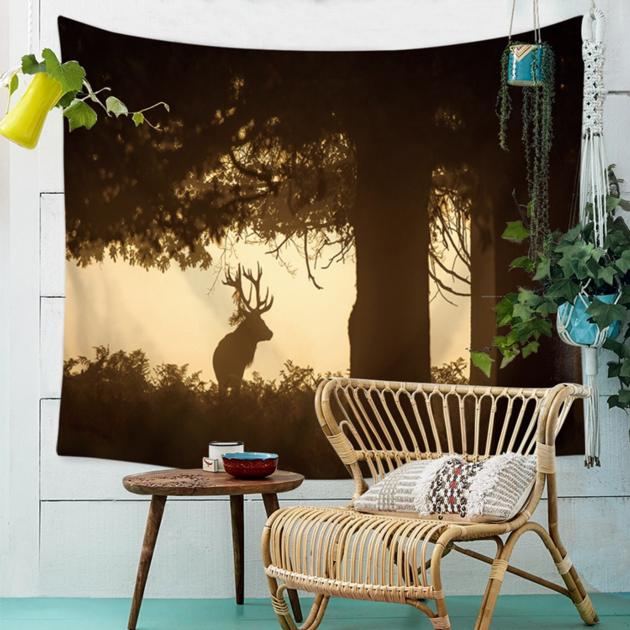 Elk Tapestry Home Decorative Tapete Bedroom