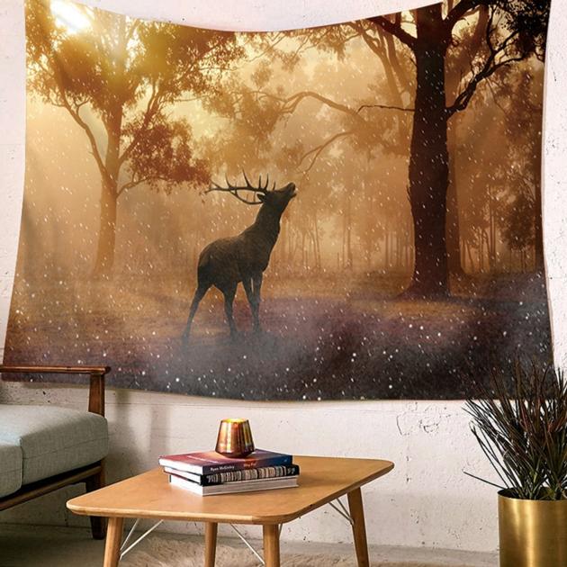 Elk Tapestry Home Decorative Tapete Bedroom