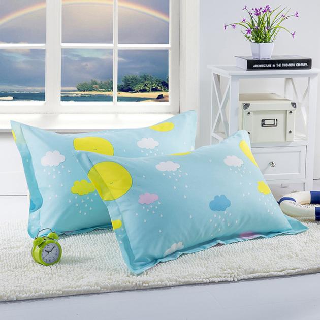 Floral Printed Pillowcase 100 Polyester Pillow