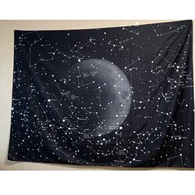 Enipate Psychedelic Constellation Galaxy Space Pattern Tapestry Wall Hanging Light-weight Polyester 