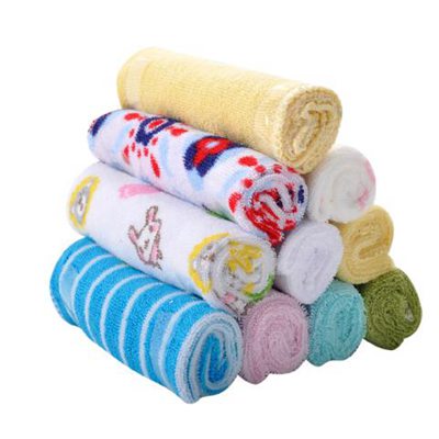 8 pcs/Lot baby feeding baby cotton towel baby face towel cleaning baby headbandbDR0023 handkerchiefs