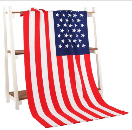 Printed Flag Microfiber Beach Towel bath towel  for adults reactivated printed beach towel dried bat