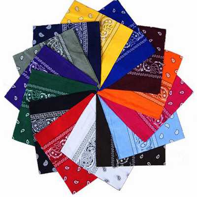 1 PC New Cotton mix hip-hop handkerchiefs  for Men woman head scarf scarfs bracelet Vintage pocket T