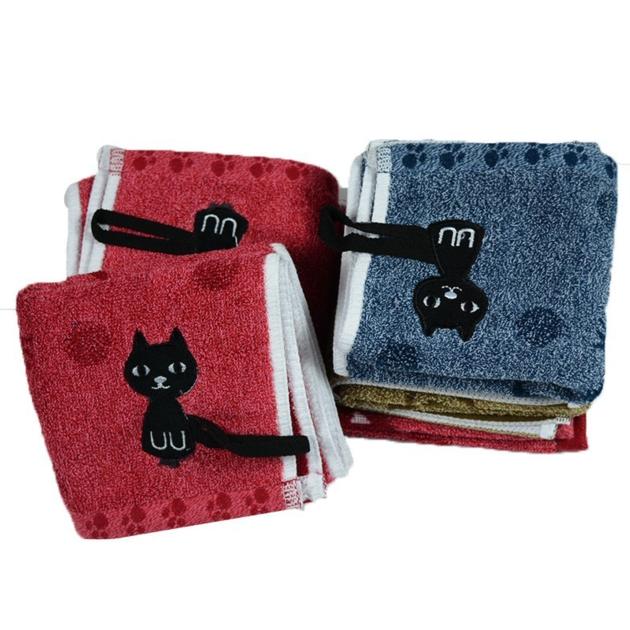 Kitten Pattern Printed Cotton Children Towel