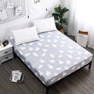 1pc 100 Polyester Fitted Sheet Mattress