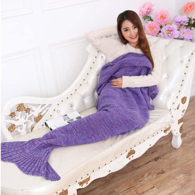 Mermaid Tail Blanket Crochet Mermaid Blanket