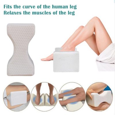 Memory Foam Wedge Contour Sleeping Knee Pillow for Side Sleepers Back Pain Sciatica Relief Pregnancy