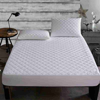 Bed Cover Brushed Fabric Quilted Mattress  Protector Waterproof Mattress Topper for Bed Anti-mite Ma