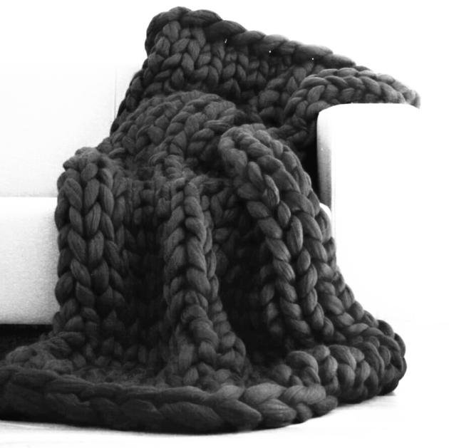 Knitting Throw Blankets Yarn Knitted Blanket