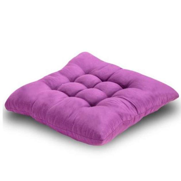 Cushion, Soft Comfortable Chair Cushions Solid Color Seat Cushion Square Floor Tatami Cushion Home O