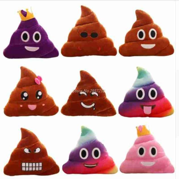 Poop Poo Family Emoji Emoticon Pillow  Stuffed Plush Toy Soft Cushion Doll Z07 Drop Shipping