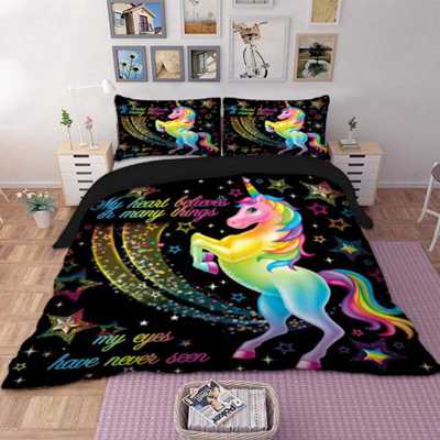 Dropshipping unicorn Duvet Cover set all size