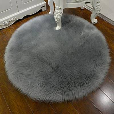 30*30CM Soft Artificial Sheepskin Rug Chair Cover Bedroom Mat Artificial Wool Warm Hairy Carpet Seat