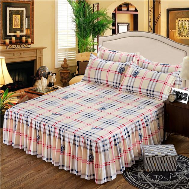 3pcs Floral Fitted Bed Sheet Graceful