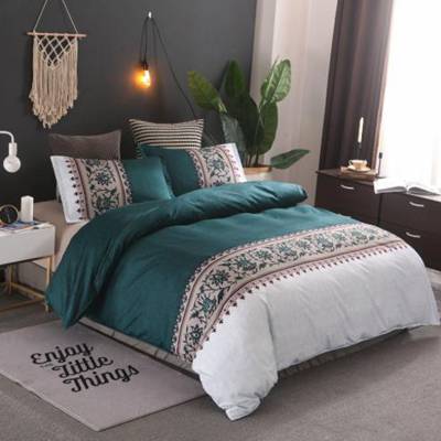 Bohemia style Duvet Cover plain color pattern retro style 2/3pcs Duvet Cover Sets Soft Polyester Bed