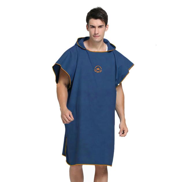 Super Absorb Changing Bath Robe, Surf Poncho Microfiber hooded Towel One Size Fit All 