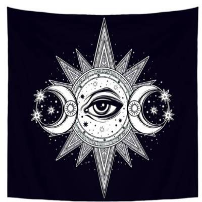 130X150cm Polyester Tapestry Mandala Bohemia Wall Hanging Animal Moon Wolf Guns Yoga Mats Beach Towe