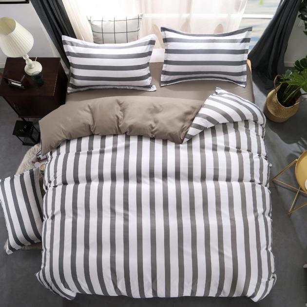 Black White Grey Classic Bedding Set