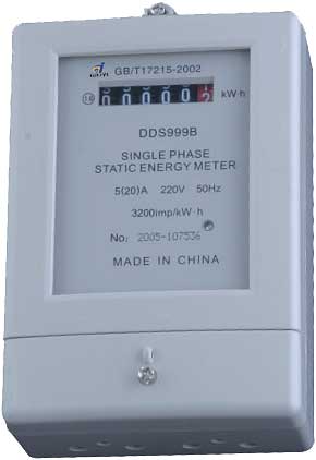 single phase static energy meter