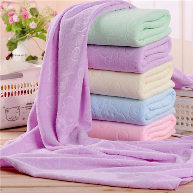Quick-drying towel Absorbent Bear Cartoon Microfiber Beach Bath Towel Unit Price $0.54